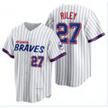 marshops Atlanta Braves #27 Austin Riley 2021 City Connect Stitched White  Jersey