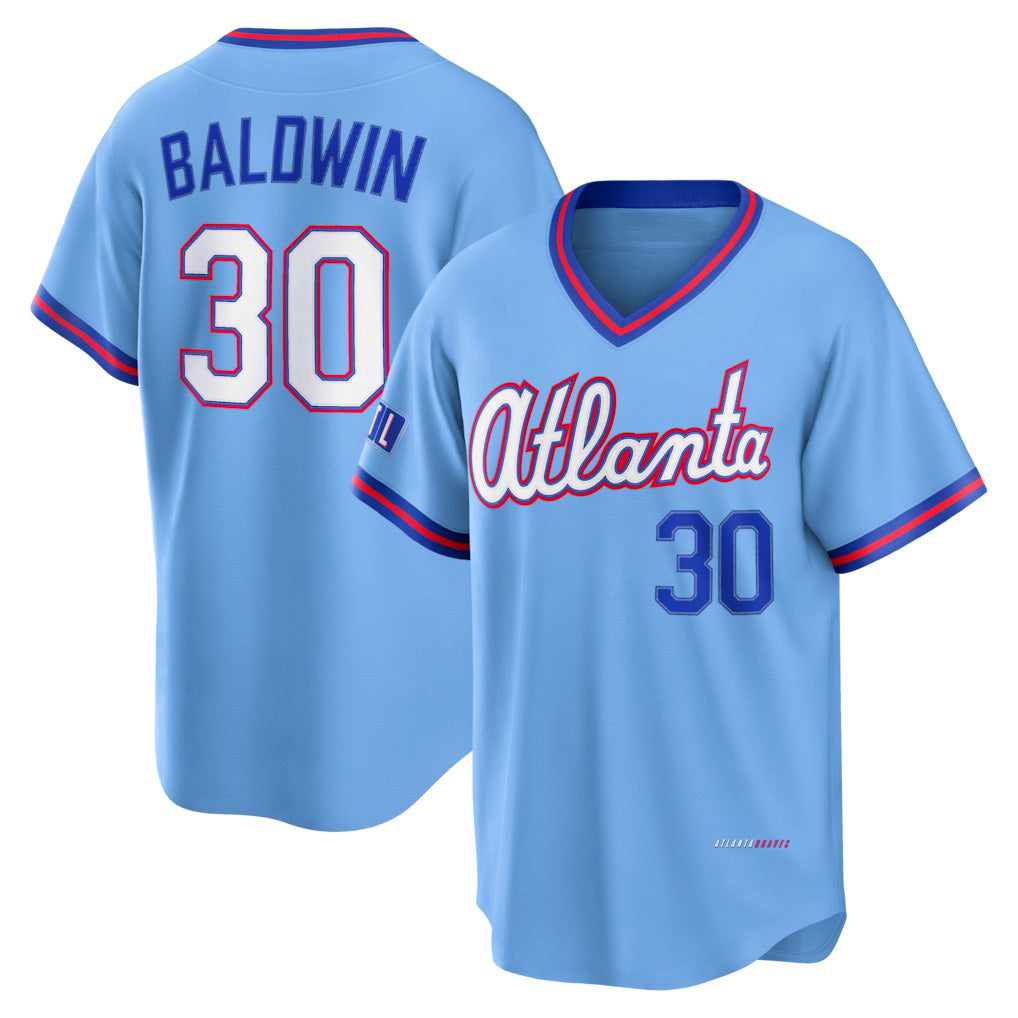 marshops Atlanta Braves #30 Drake Baldwin Powder Blue  2026 City Connect Stadium Jersey