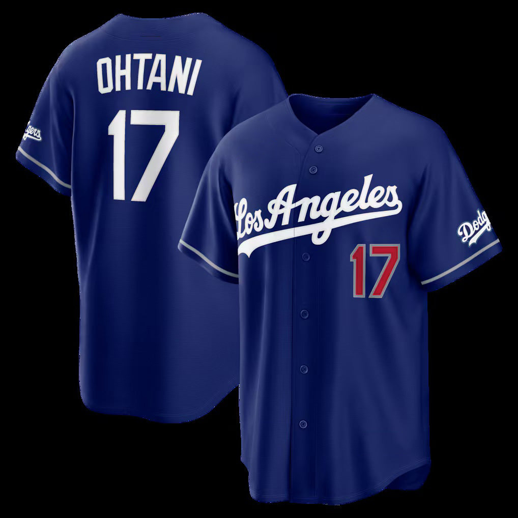 marshops Los Angeles Dodgers #17 Shohei Ohtani Royal  Alternate Stadium Jersey