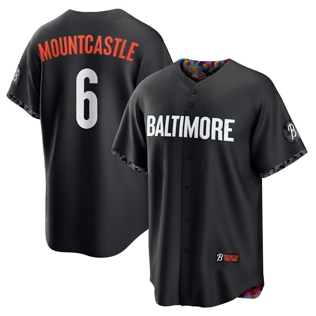 marshops Baltimore Orioles #6 Ryan Mountcastle Black  City Connect Replica Player Jersey