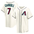 marshops Arizona Diamondbacks #7 Corbin Carroll Cream  Home Replica Jersey