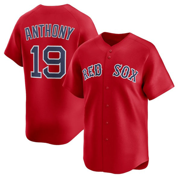 marshops Boston Red Sox #19 Roman Anthony Red  2024 Alternate Limited Stitched Jersey