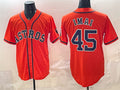 marshops Houston Astros #45 Tatsuya Imai Orange  Cool Base Stitched Jersey