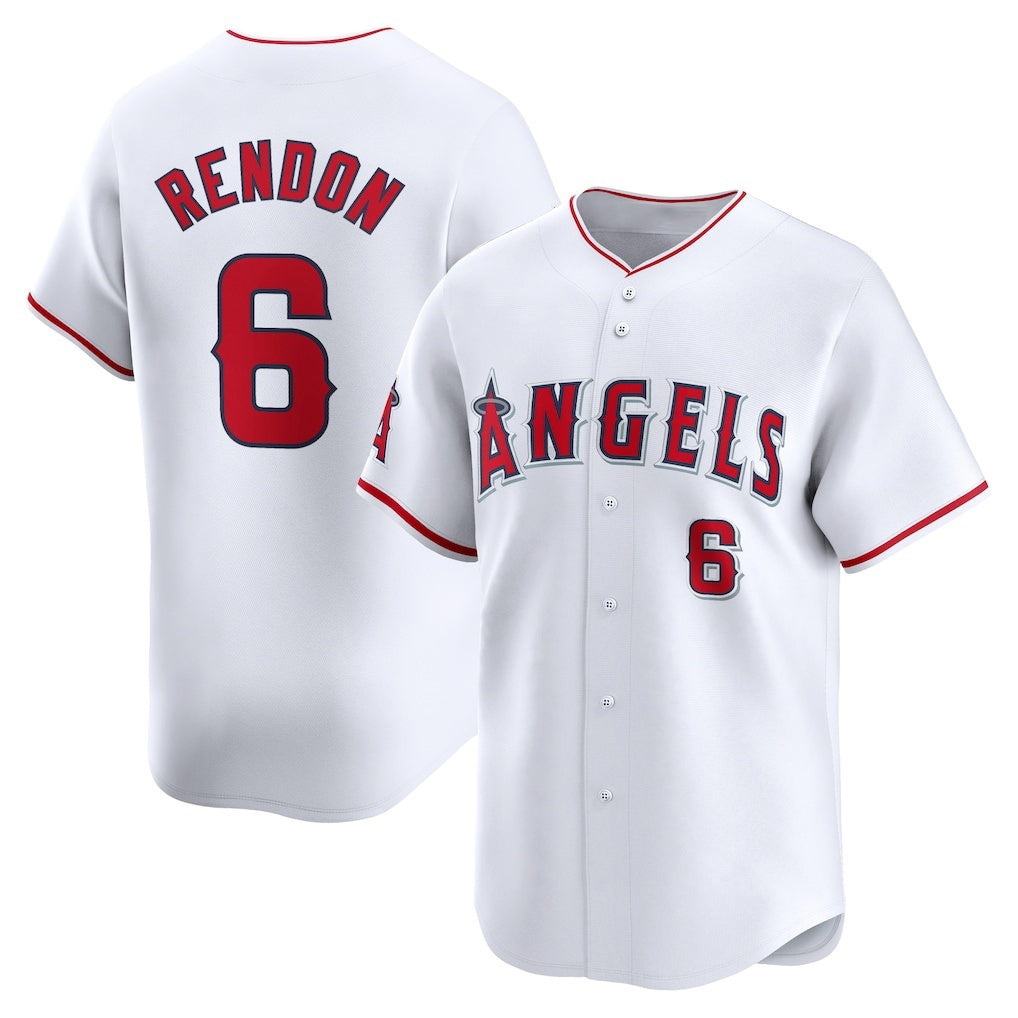 marshops Los Angeles Angels #6 Anthony Rendon White  Home Limited Player Jersey