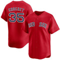 marshops Boston Red Sox #35 Garrett Crochet Red  2024 Alternate Limited Stitched Jersey