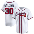 marshops Atlanta Braves #30 Drake Baldwin White  2025 Home Limited Stitched Jersey