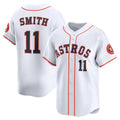 marshops Houston Astros #11 Cam Smith White  Home Limited Player Jersey