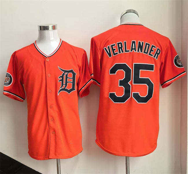 marshops Detroit Tigers #35 Justin Verlander Orange  2026 Cool Base Stitched Jersey 2