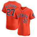 marshops Houston Astros #27 Jose Altuve Orange  Alternate Elite Player Jersey