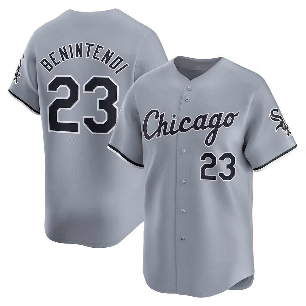 marshops  Chicago White Sox #23 Andrew Benintendi White  Road Limited Player Jersey
