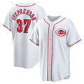 marshops  Cincinnati Reds #37 Tyler Stephenson White  Home Replica Jersey