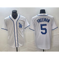 marshops Los Angeles Dodgers #5 Freddie Freeman White  Cool Base Stitched Jersey