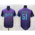 marshops Arizona Diamondbacks #51 Randy Johnson Purple  2025 City Connect Limited Stitched Jersey