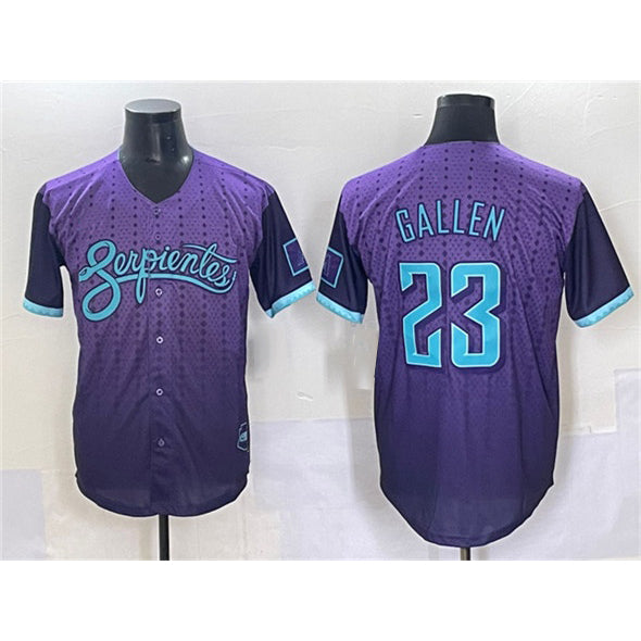 marshops Arizona Diamondbacks #23 Zac Gallen Purple  2025 City Connect Limited Stitched Jersey