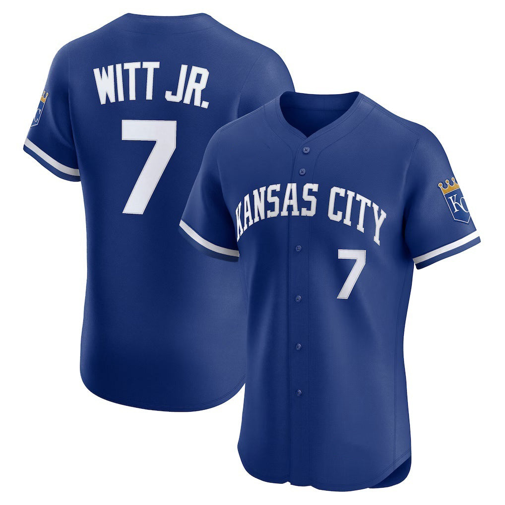 marshops Kansas City Royals #7 Bobby Witt Jr. Royal  Alternate 2 Elite Player Jersey