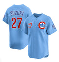marshops Chicago Cubs #27 Seiya Suzuki Blue  2024-25 2nd Alternate Limited Stitched Jersey