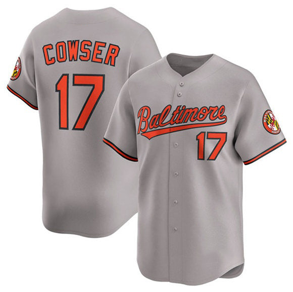 marshops Baltimore Orioles #17 Colton Cowser Gray  2025 Limited Stitched Jersey