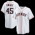 marshops Houston Astros #45 Tatsuya Imai White  Home Replica Jersey