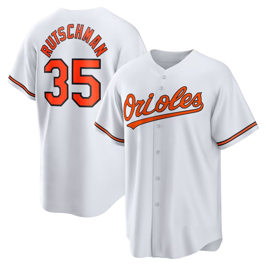 marshops Baltimore Orioles #35 Adley Rutschman White  Replica Player Jersey