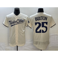 marshops Minnesota Twins #25 Byron Buxton 2023 Cream  Flex Base Stitched Jersey
