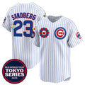 marshops Chicago Cubs #23 Ryne Sandberg White  2025 Tokyo Series Limited Stitched Jersey