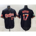 marshops Los Angeles Dodgers #17 Shohei Ohtani Black  Mexico Cool Base Stitched Jersey