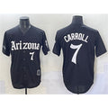 marshops Arizona Diamondbacks #7 Corbin Carroll Black  'Gothic Desert Fang Edition' Vapor Limited Stitched Jersey