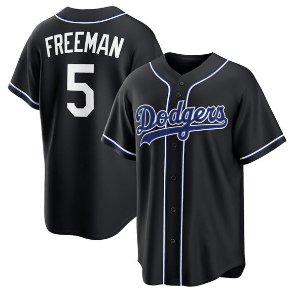 marshops Los Angeles Dodgers #5 Freddie Freeman 2026 Black  Out Stitched Jersey