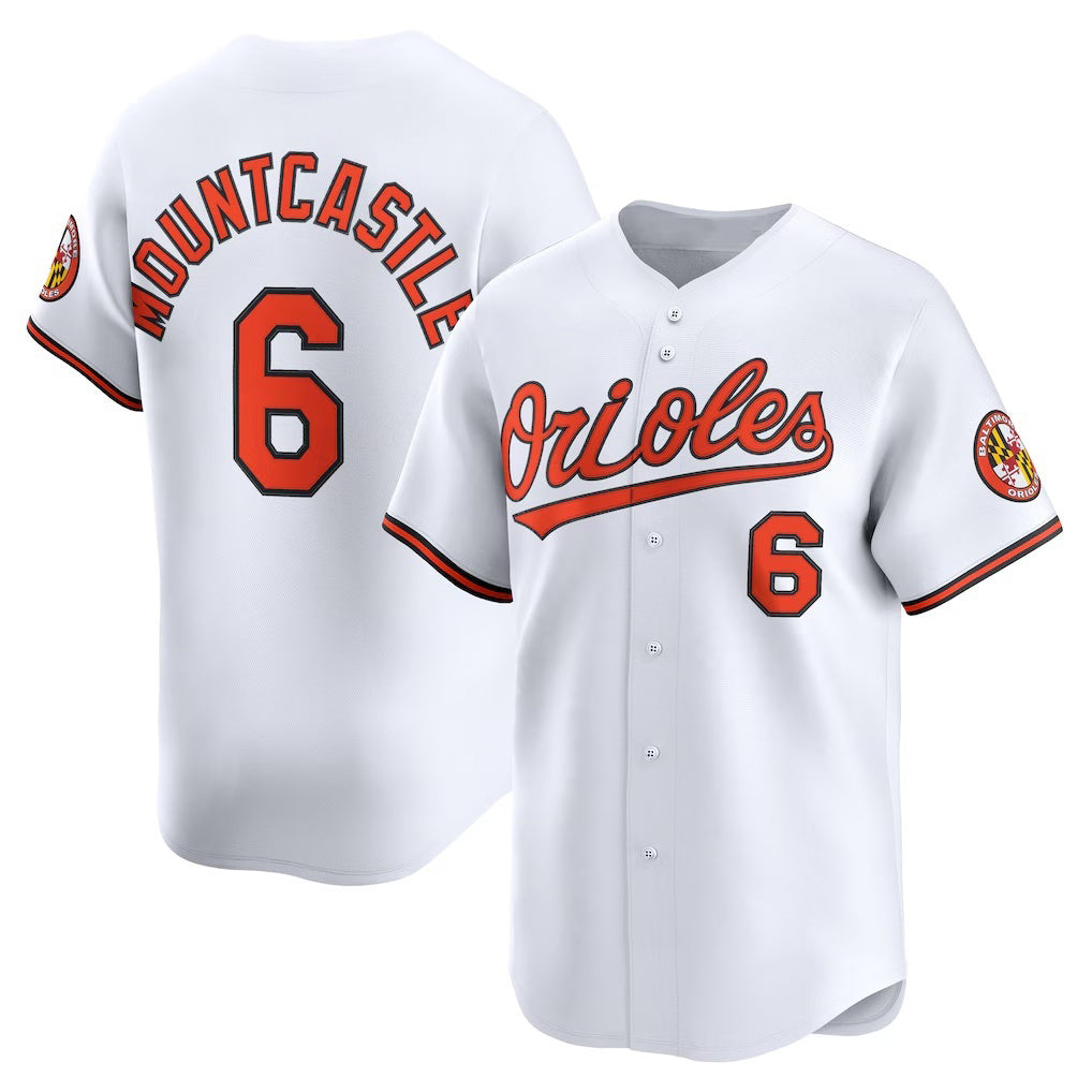 marshops Baltimore Orioles #6 Ryan Mountcastle White  Home Limited Player Jersey