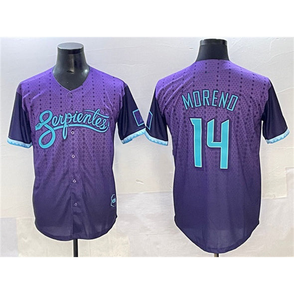 marshops Arizona Diamondbacks #14 Gabriel Moreno Purple  2025 City Connect Limited Stitched Jersey