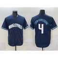 marshops Chicago Cubs #4 Pete Crow-Armstrong Navy  City Connect Stitched Jersey