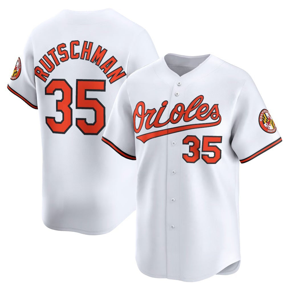 marshops Baltimore Orioles #35 Adley Rutschman White  Home Limited Player Jersey