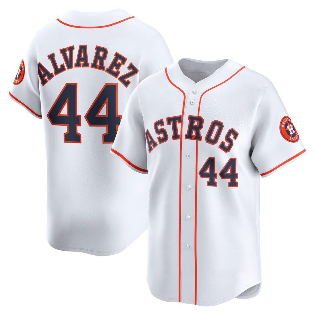 marshops Houston Astros #44 Yordan Alvarez White  Home Limited Player Jersey