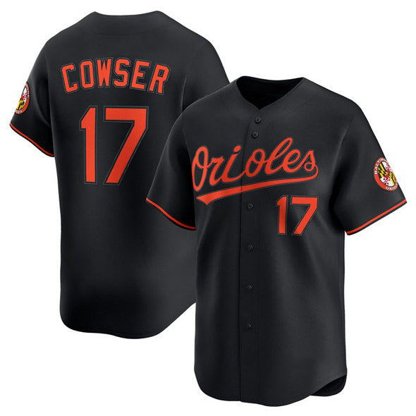 marshops Baltimore Orioles #17 Colton Cowser Black  2025 Alternate Limited Stitched Jersey