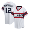 marshops  Chicago White Sox #12 Colson Montgomery White  Cool Base Stitched Jersey