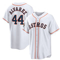 marshops Houston Astros #44 Yordan Alvarez White  2022 World Series Home Stitched Jersey