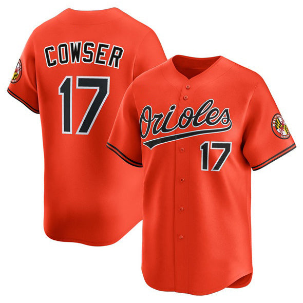 marshops Baltimore Orioles #17 Colton Cowser Orange  2025 2nd Alternate Limited Stitched Jersey