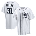marshops Detroit Tigers #31 Riley Greene White  Replica Player Jersey