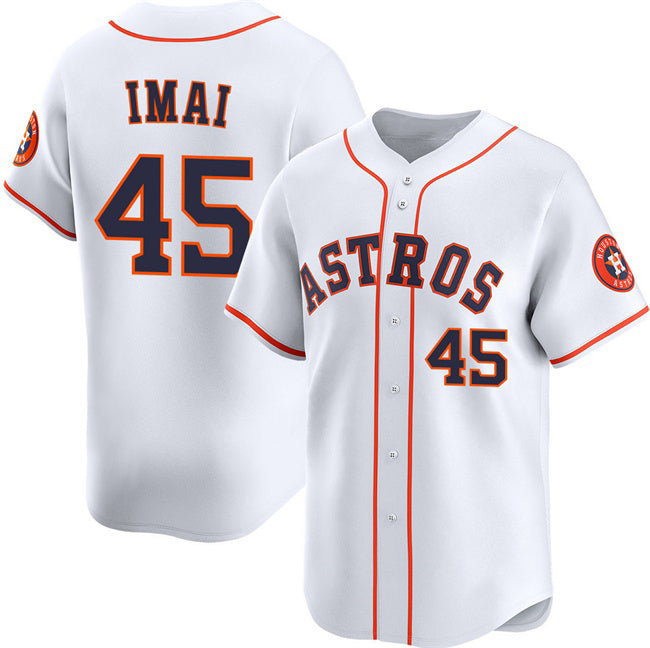marshops Houston Astros #45 Tatsuya Imai White  2026 Home Limited Stitched Jersey
