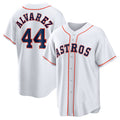 marshops Houston Astros #44 Yordan ¨¢lvarez White  Home Replica Player Jersey