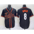 marshops Baltimore Orioles #8 Cal Ripken Jr Black  Cool Base Stitched Jersey