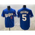 marshops Los Angeles Dodgers #5 Freddie Freeman Royal  Limited Stitched Jersey