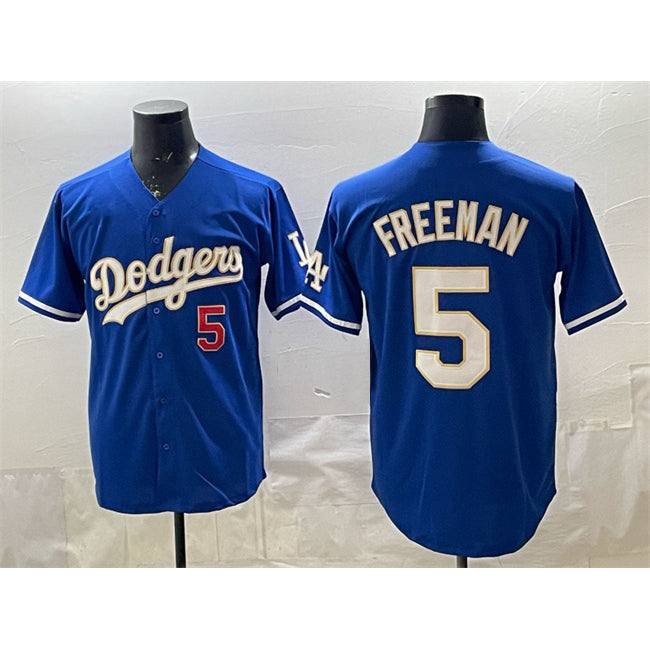 marshops Los Angeles Dodgers #5 Freddie Freeman Royal  Limited Stitched Jersey