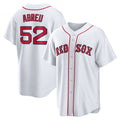 marshops Boston Red Sox #52 Wilyer Abreu White  Home Replica Jersey