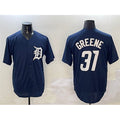 marshops Detroit Tigers #31 Riley Greene Navy  Cool Base Stitched Jersey