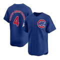 marshops Chicago Cubs #4 Pete Crow-Armstrong Royal  Limited Stitched Jersey
