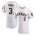 marshops Houston Astros #3 Jeremy Pena 2022 World Series White  Flex Base Stitched Jersey