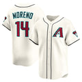 marshops Arizona Diamondbacks #14 Gabriel Moreno Cream  Home Limited Player Jersey