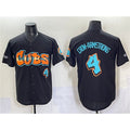 marshops Chicago Cubs #4 Pete Crow-Armstrong Black  'Graffiti North Side Edition' Vapor Premier Limited Stitched Jersey