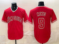 marshops Los Angeles Angels #9 Zach Neto Red  Stitched Jersey